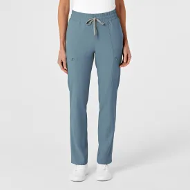 RENEW Women's High Waist Slim Leg Scrub Pant - Elemental Blue