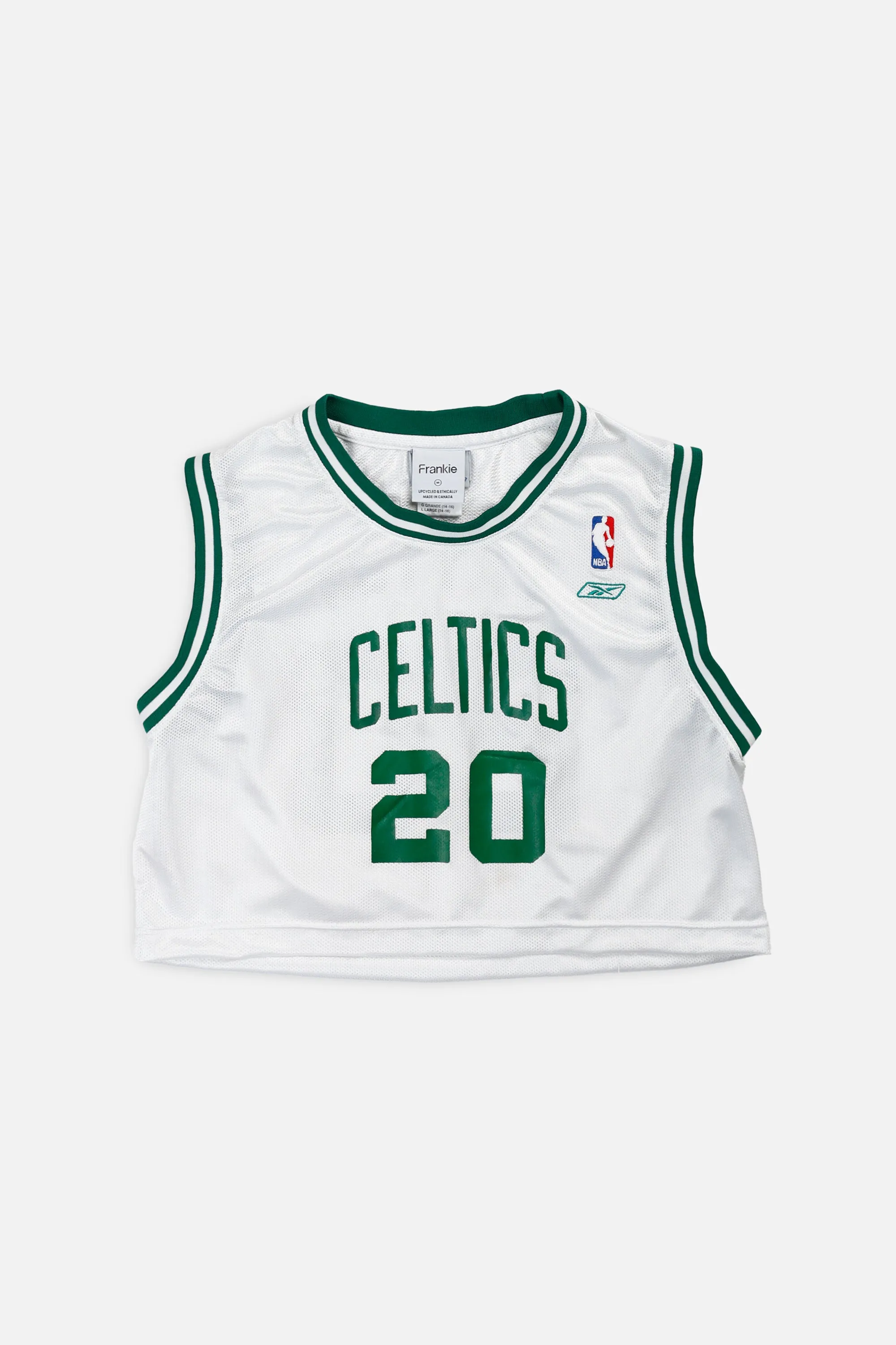 Rework Boston Celtics NBA Crop Jersey - M