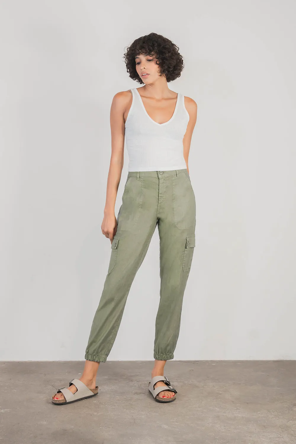 Sadie Linen Cargo Pants