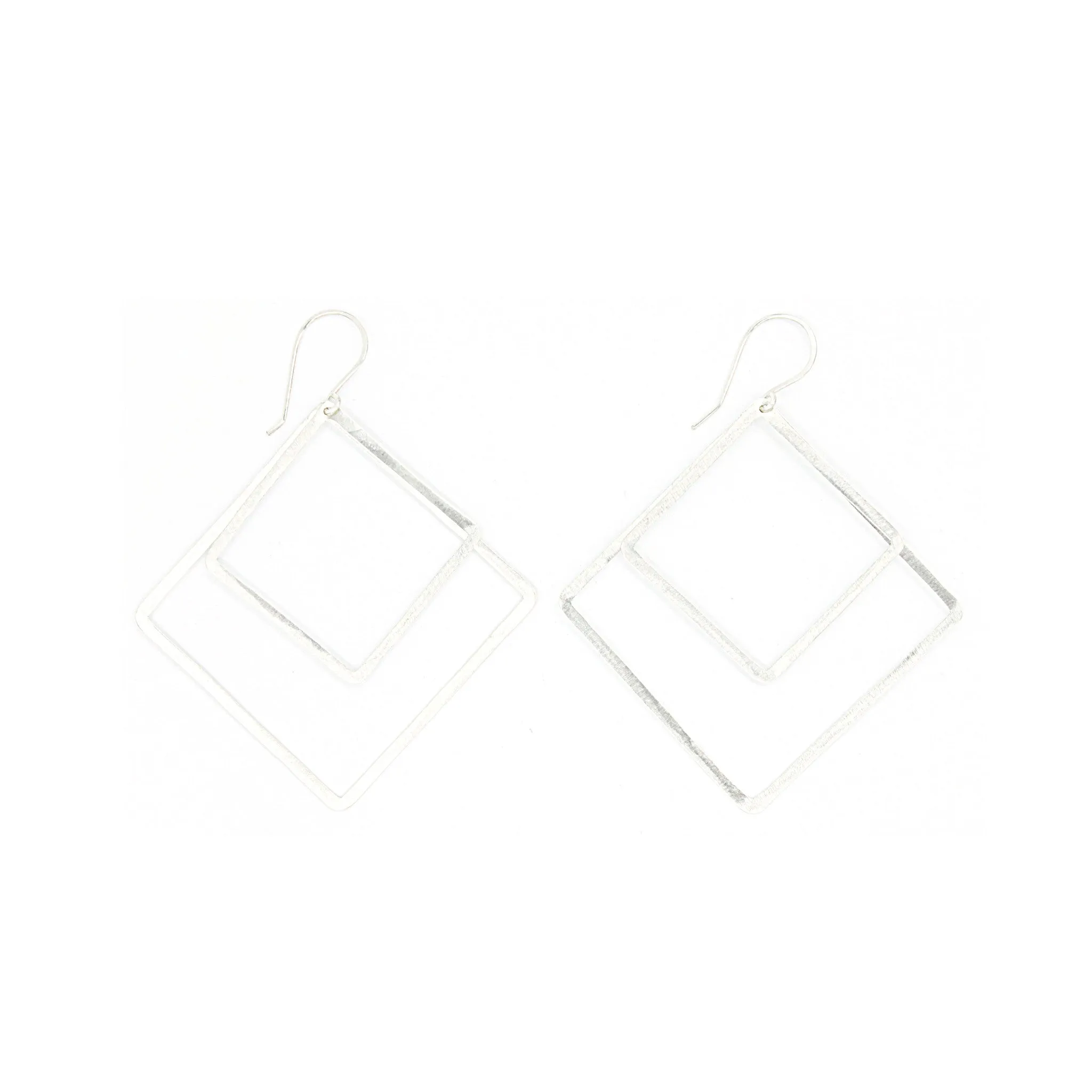 Shape Earrings: Double Diamond