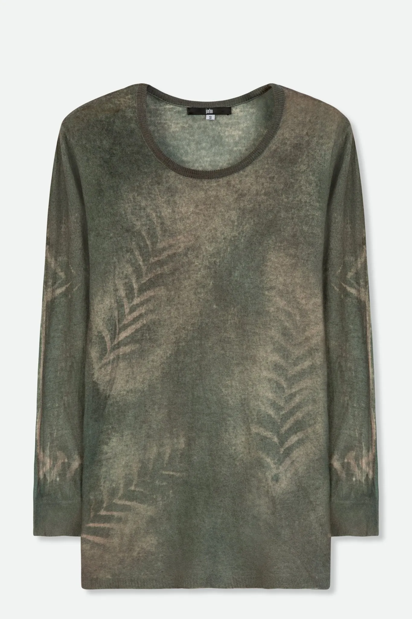 SHARA CREW TOP IN HAND-DYED LIGHTWEIGHT CASHMERE