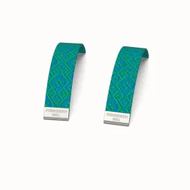 Silk Slides Andaman Green - Sterling Silver Bangles