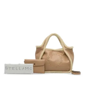 Stella McCartney Stella Logo Beige Shearling Trimmed