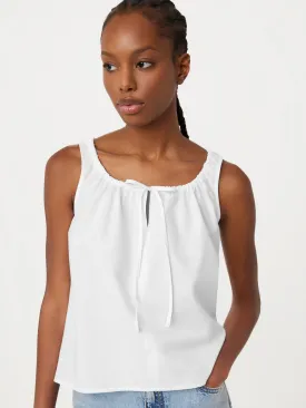 The Lightweight Poplin Tank in Bright White