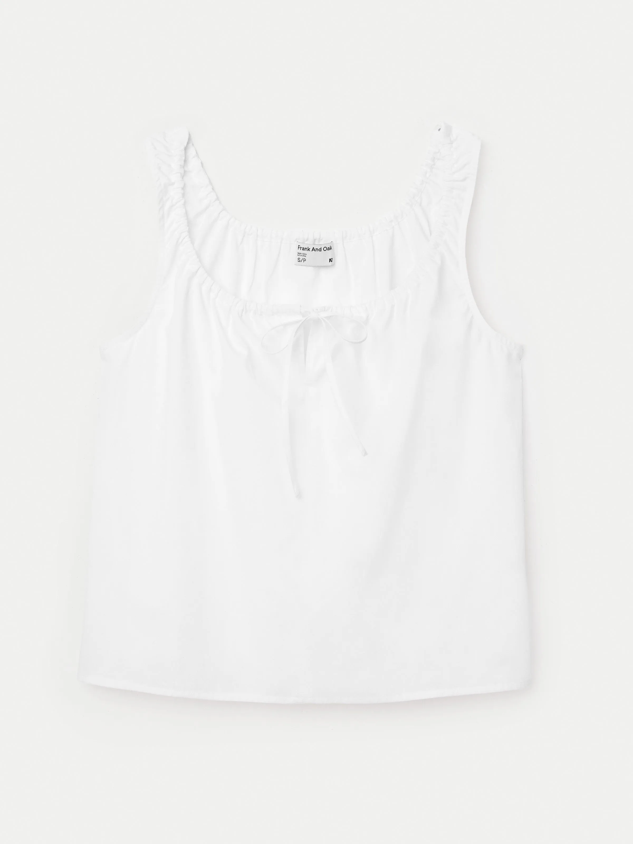 The Lightweight Poplin Tank in Bright White