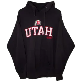 Vintage Embroidered UTAH Pro Sports Hoodie Black (XL)