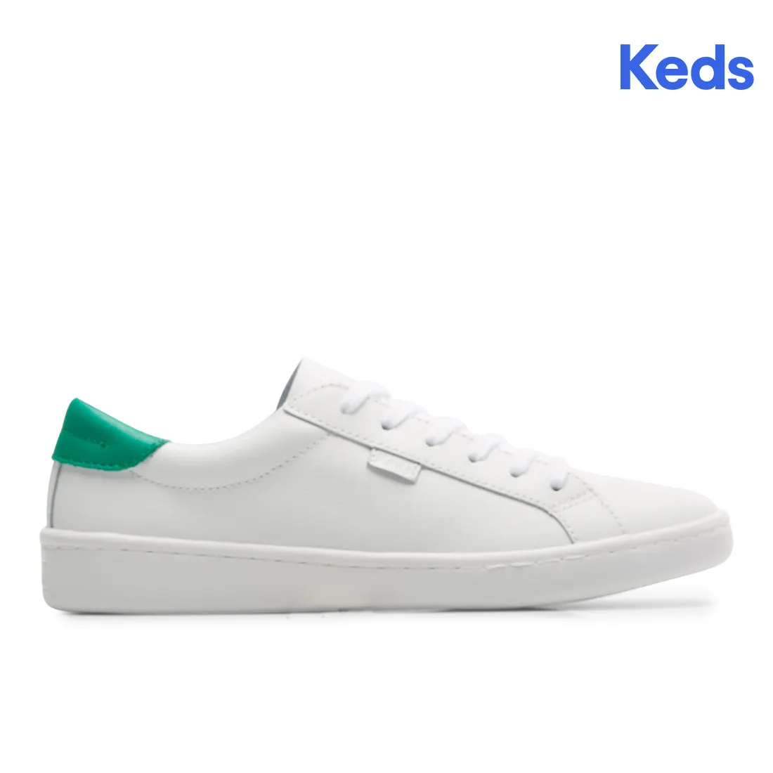 Women's Ace Leather Sneaker White/Green (WH66904)