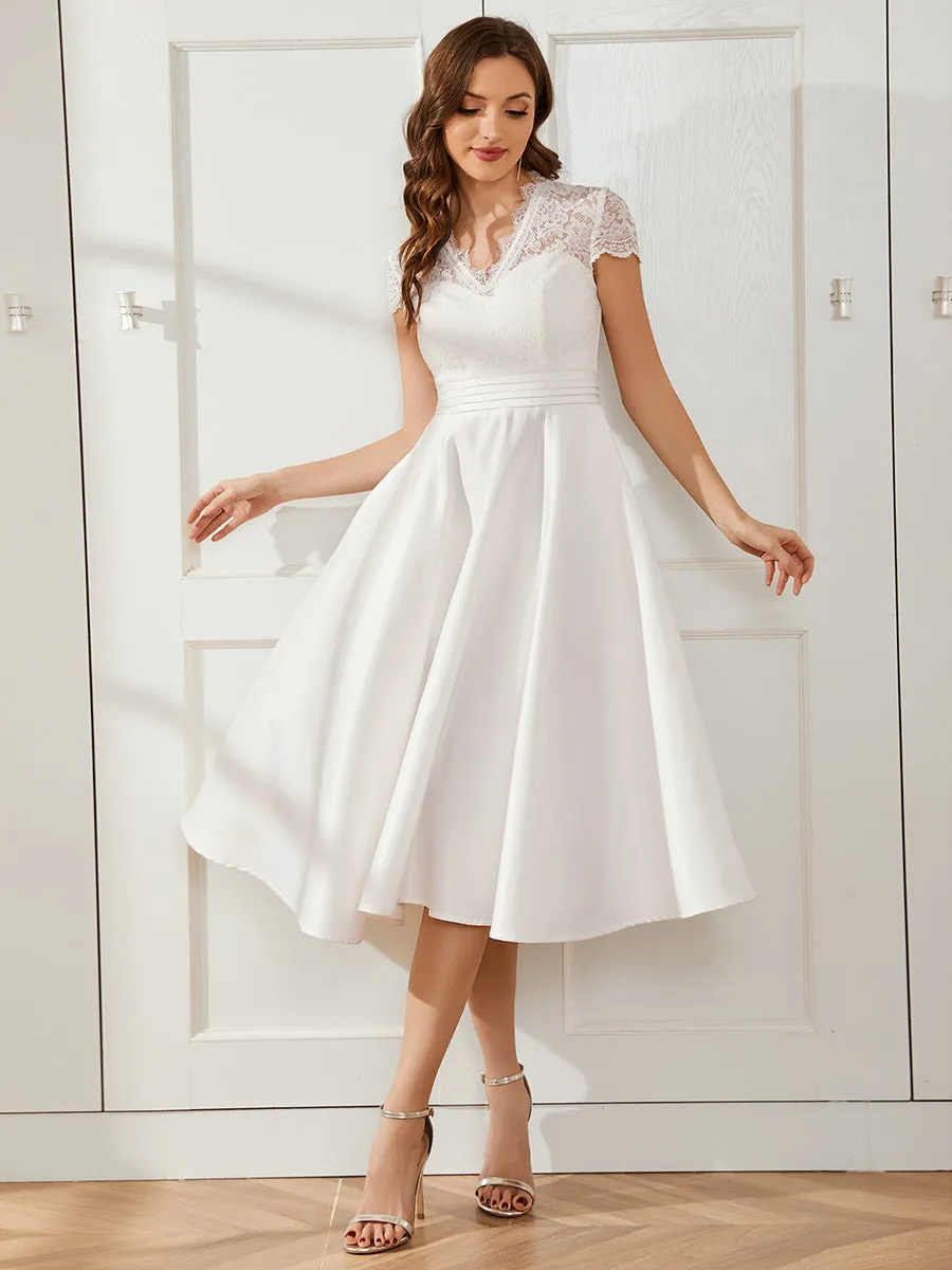 Women's Short Sleeves Knee-Length Wholesale Homecoming Cocktail Dresses